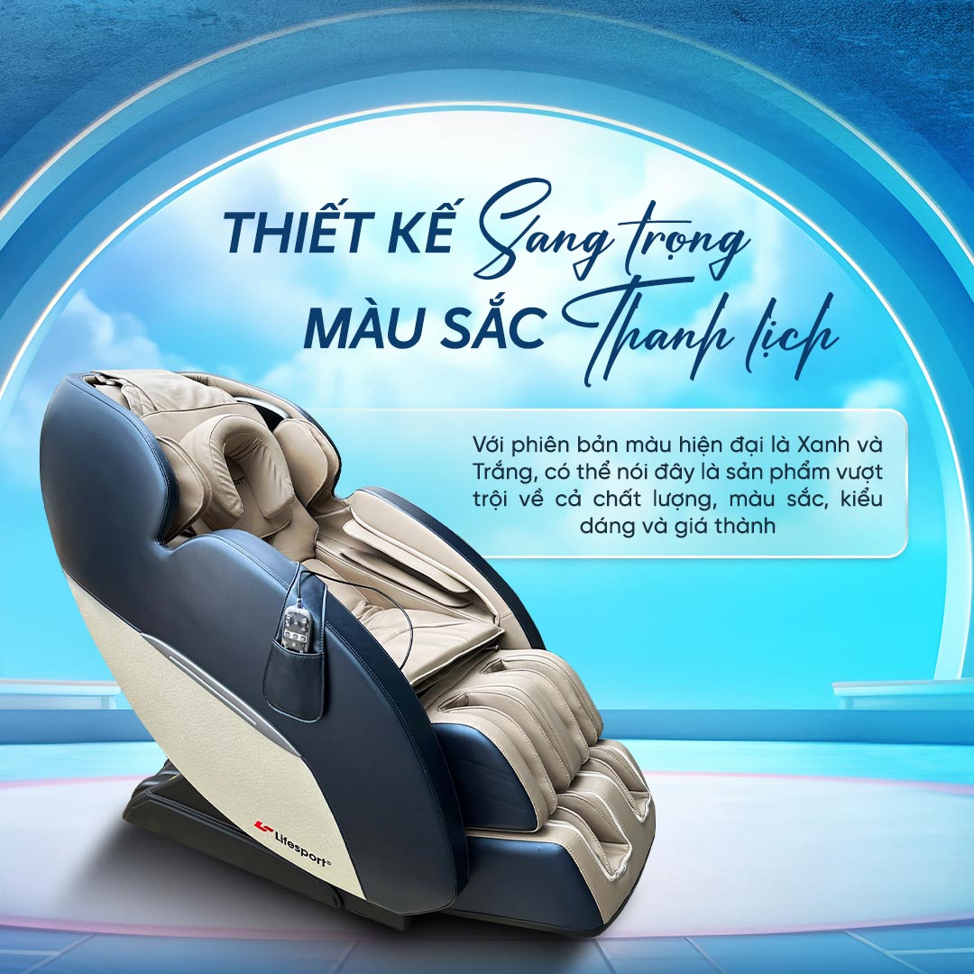Ghế massage Lifesport LS-2200 thiết kế sang trọng