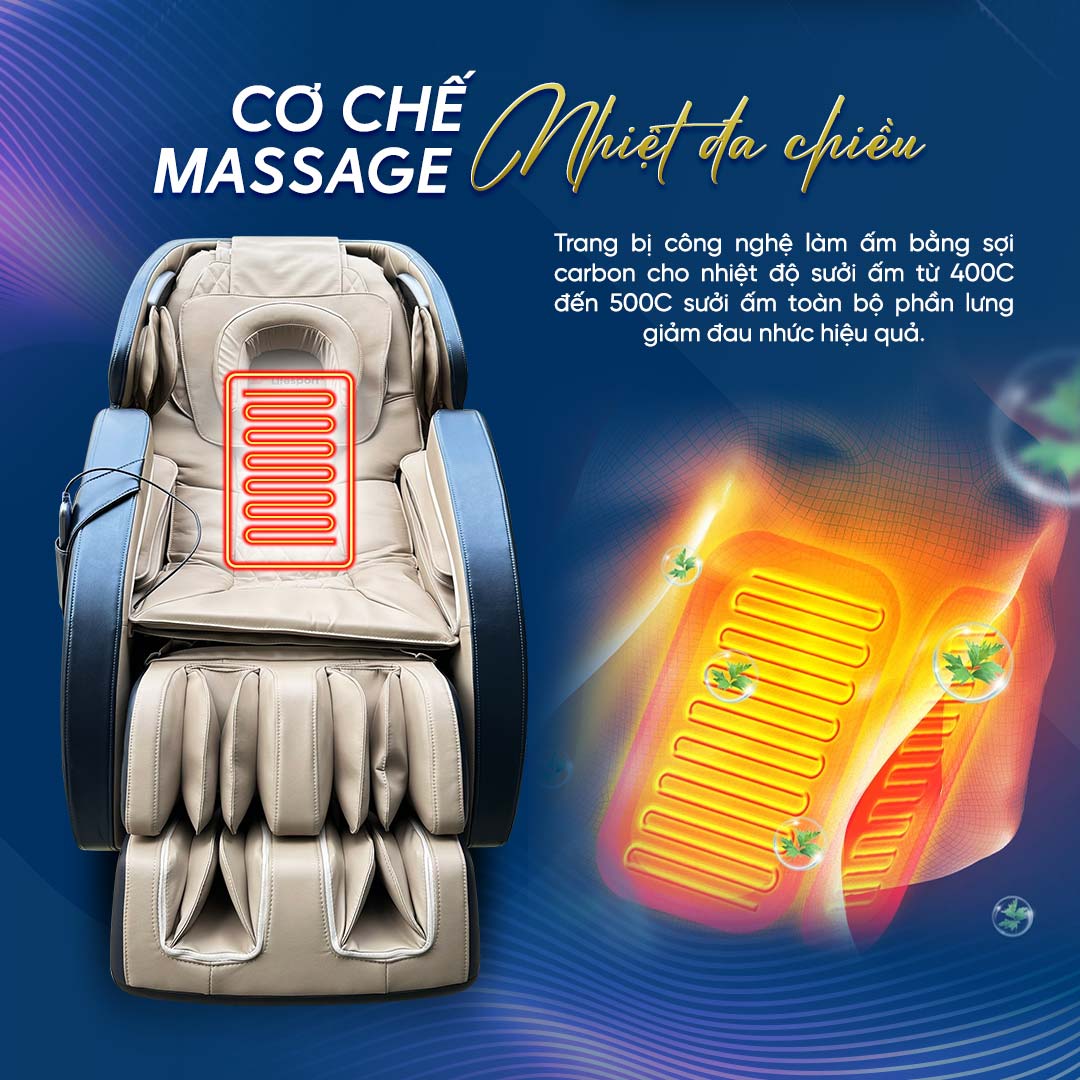 Ghế massage Lifesport LS-2200 mát xa nhiệt rất tốt