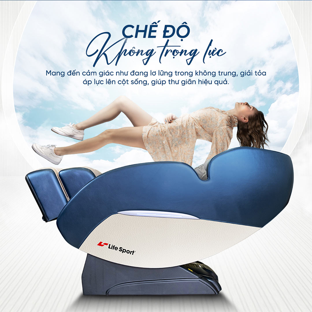 ghế massage lifesport ls-2200 tích hợp chế độ không trọng lực