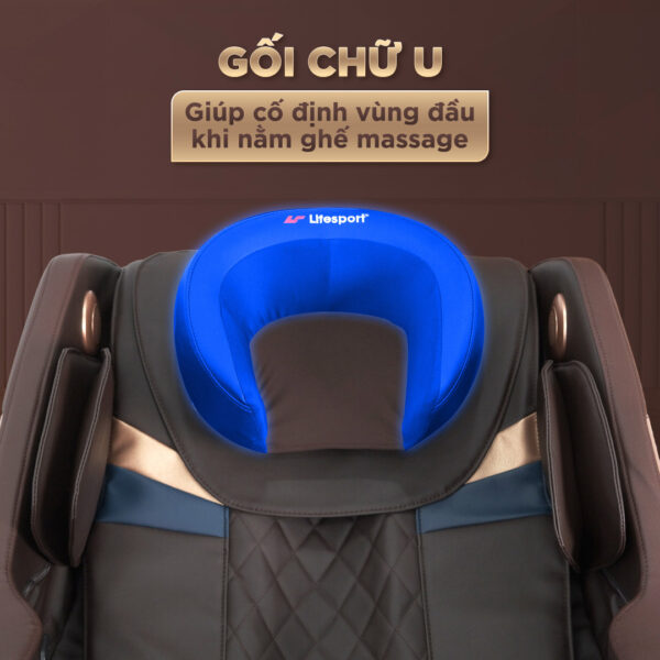 Ghế massage Lifesport LS-288 trang bị gối chữ U