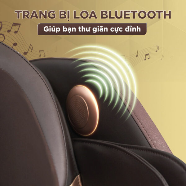 Ghế massage Lifesport LS-288 trang bị loa bluetooth