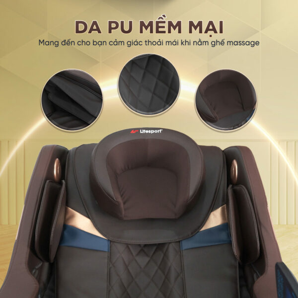 Ghế massage Lifesport LS-288 thiết kế bằng da PU mềm mại