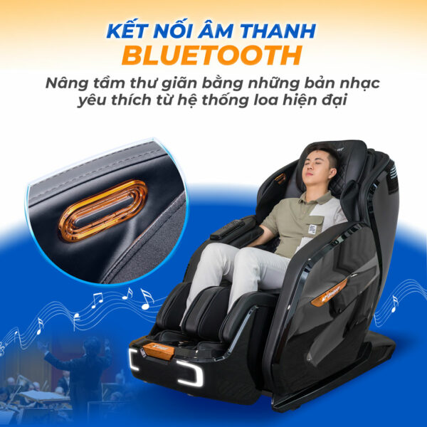 Ghế Massage Lifesport LS-699 trang bị loa bluetooth