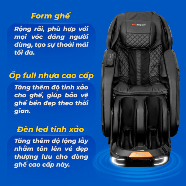 Ghế Massage Lifesport LS-699 được thiết kế đẹp