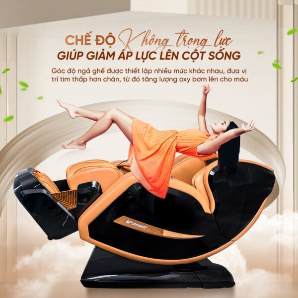 Ghế massage Lifesport LS-799 có chế độ không trọng lực