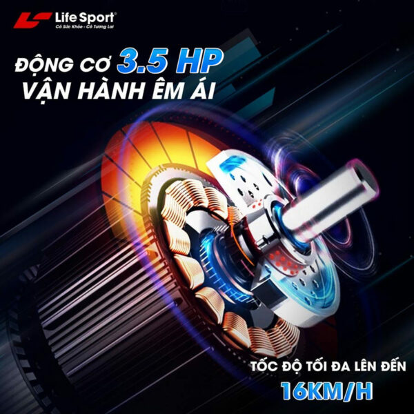 máy chạy bộ Lifesport LS-4000-plus có động cơ 3.5 HP