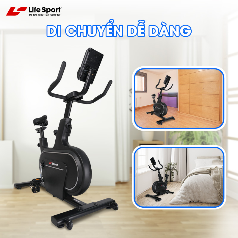 xe-dap-tap-the-duc-lifesport-ls-5977-9 Xe Đạp Tập Thể Dục Lifesport LS-5977 dễ dàng di chuyển