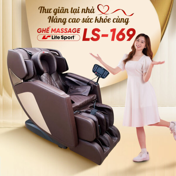 Ghế massage Lifesport LS-169 thư giãn tại nhà