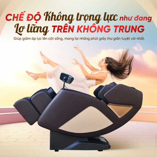 Ghế massage Lifesport LS-169 với chế độ massage không trọng lực cải tiến
