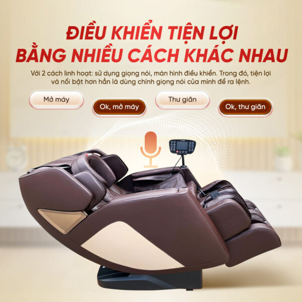 Ghế massage Lifesport LS-169 điều khiển bằng giọng nói