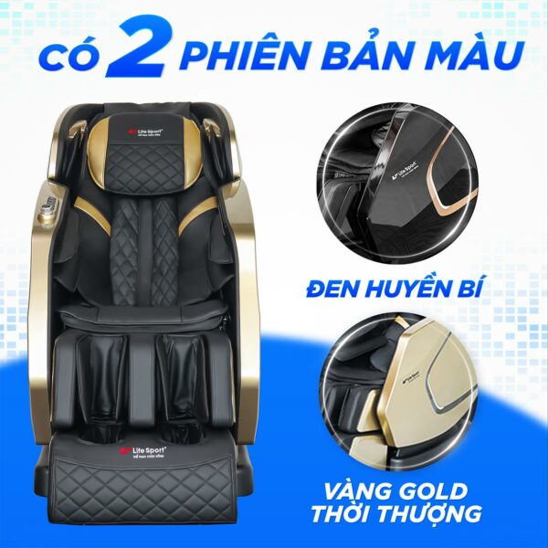 Ghế massage Lifesport LS-599 có 2 phiên bản màu