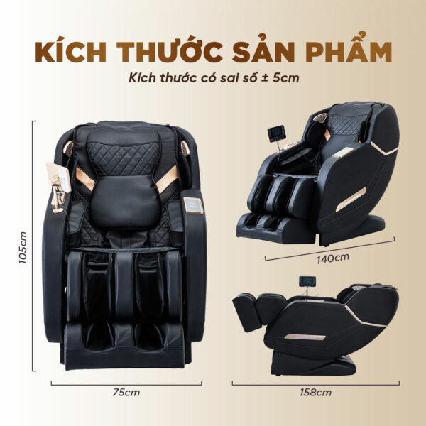 Ghế massage Lifesport LS-678 trang bị hệ thống loa bluetooth