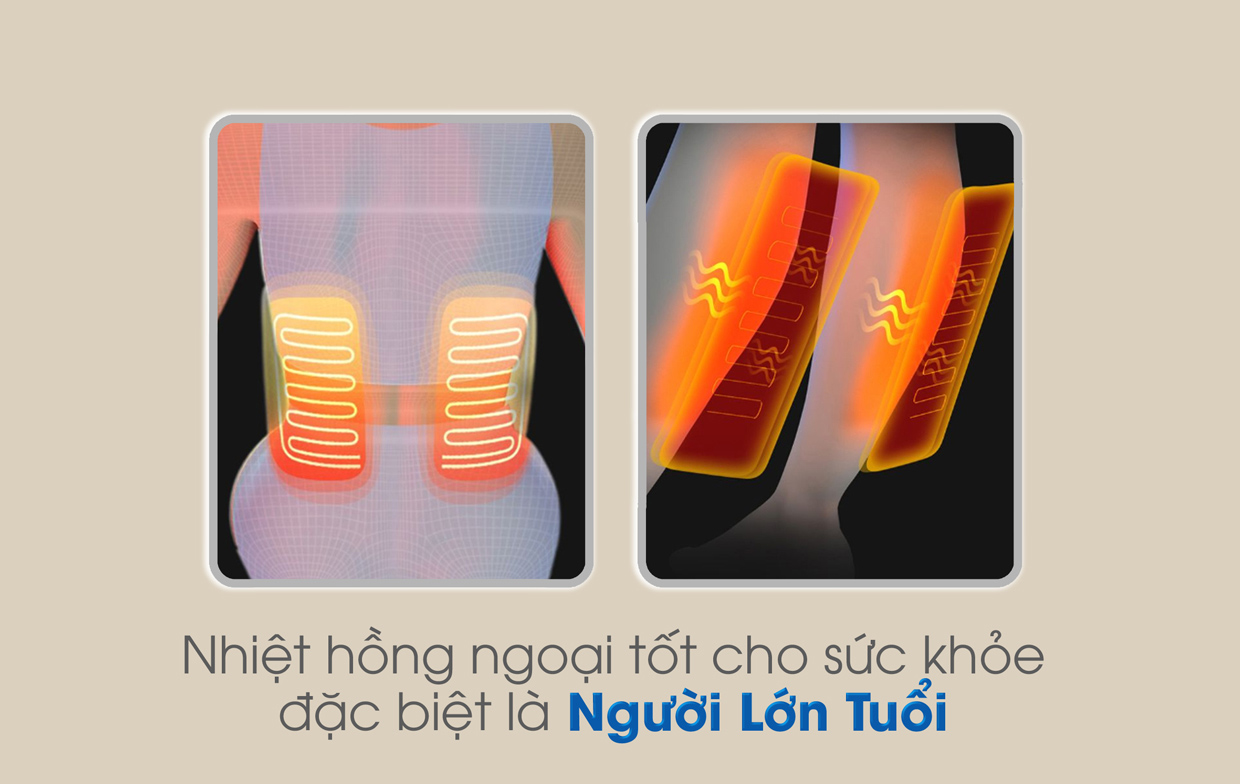 Ghế Massage Lifesport LS-369 có chế độ nhiệt hồng ngoại