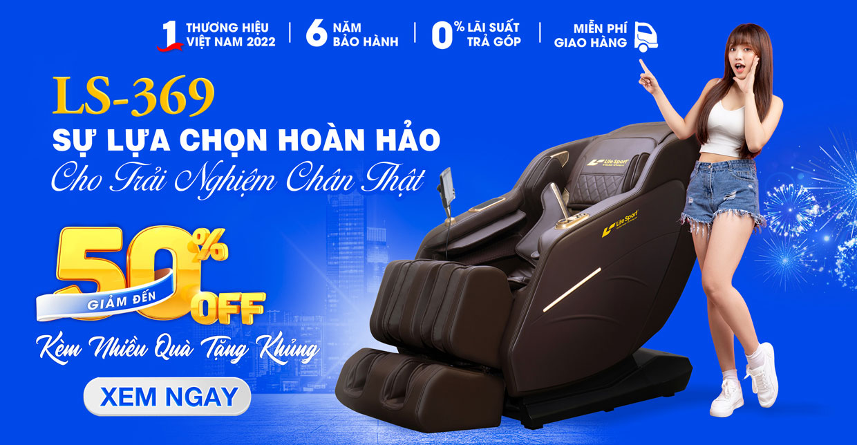 Ghế massage lifesport ls-369 thiết kế đẹp và trang trọng