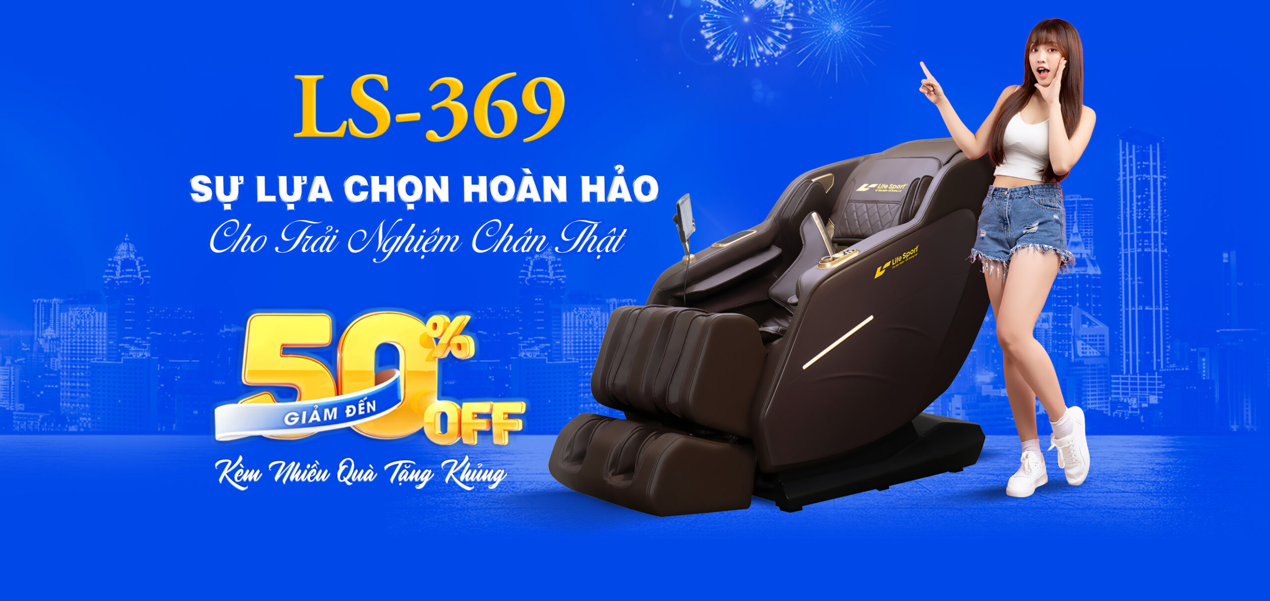 Ghế massage Lifesport LS-369 ưu đãi lên đến 505