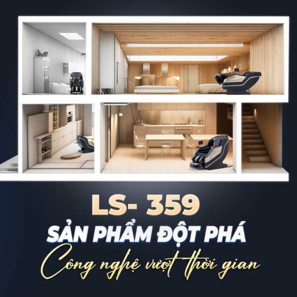 Ghế massage Lifesport LS-359 - Siêu phẩm đột phá với những công nghệ mới