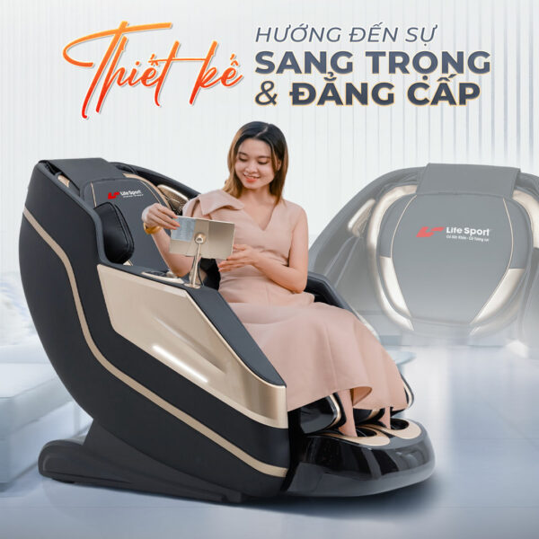 Ghế massage Lifesport LS-359 - Thiết kế sang trọng và đẳng cấp