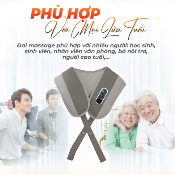 Đai massage cổ Sakuchi UK-878 sản phẩm chăm sóc sức khỏe phù hợp với mọi lứa tuổi