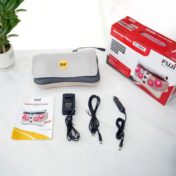 Trọn bộ gối massage hồng ngoại Fuji FJ-5688